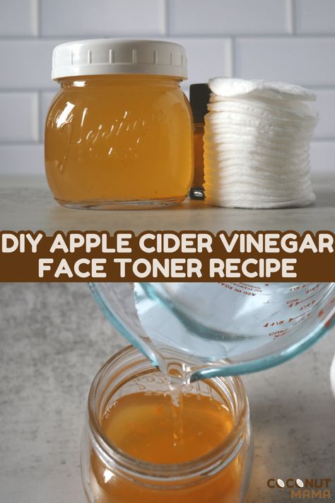 Apple Cider Vinegar Face Toner, Apple Cider For Face, Acv Toner, Diy Apple Cider Vinegar, Homemade Face Toner, Apple Cider Vinager, Apple Cider Vinegar Face, Apple Cider Vinegar Toner, Homemade Apple Cider Vinegar