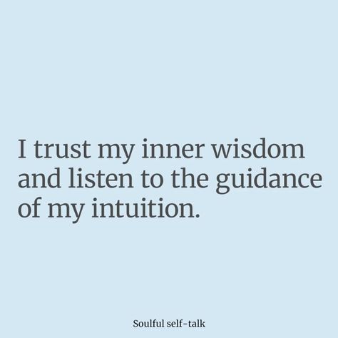 ✨ Embrace Your Intuition! 🌟 Today, let’s tap into our inner wisdom with powerful affirmations! Remember, you are insightful, guided, and connected to the universe. 💫✨ 🌈 I Am Intuitive! I trust my instincts, embrace my inner voice, and navigate life with clarity and confidence. 💖✨ Each moment is an opportunity to listen, learn, and grow in alignment with my true self. Surround yourself with positive energy, honor your feelings, and manifest your most authentic life! 🌟 Let’s create a communit... Intuition Affirmations, Ancestors Prayers, Connected To The Universe, My True Self, Authentic Life, Powerful Affirmations, Inner Wisdom, Inner Voice, I Trust