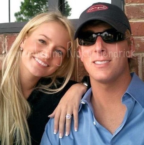 Emily Maynard with engagement ring with fiance Ricky Hendrick - Her first Ring Emily Maynard Style, Emily Maynard Johnson, Emily Maynard, Tyler Johnson, Fine Engagement Rings, Bachelor Nation, Johnson Family, Four Kids, Nascar Drivers