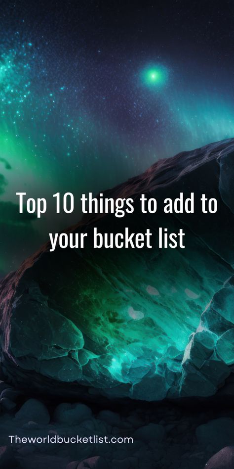 There’s nothing more thrilling than ticking goals off your bucket list. Need some inspiration? Here are ten things to add to your bucket list. Things To Add To Bucket List, Reverse Bucket List, Crazy Bucket List, Lifetime Bucket List, Bucket List Quotes, Completed Bucket List, Beer Bucket, Adventure Bucket List, Hot Air Balloon Rides