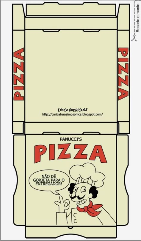 Pizza Box Template Free Printable, Paper Pizza Template, Pizza Paper Craft, Pizza Template, Printable Paper Toys Templates, Diy Paper Lanterns, Carcase Iphone, Printable Diy Crafts, Paper Doll Printable Templates