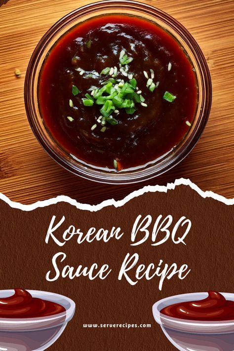 Authentic Korean BBQ Sauce in just 20 minutes! 🍯✨ This easy homemade recipe combines soy sauce, gochujang, garlic, and ginger for a perfectly sweet, spicy, and savory sauce. Ideal for marinades, grilling, or as a tasty dip! Save this pin for a rich flavor boost to your next meal! #KoreanBBQSauce #EasyRecipes #HomemadeSauce #KoreanFood Easy Korean Bbq Sauce, Gochujang Bbq Sauce, Korean Sauce Recipe, Korean Bbq Recipes, Korean Bbq Sauce Recipe, Korean Barbecue Sauce Recipe, Gochujang Sauce Recipe, Kimchi Sauce, Korean Sauce