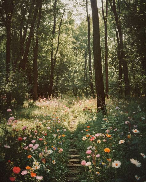 The Artists’ Treehouse Hideout 🌲✨ Wake up here, paint wildflowers all day, and live out our own little folklore. Menagerie Aesthetic, Forest Flowers Aesthetic, Folklore Garden, Treehouse Aesthetic, Nature Forest Aesthetic, Paint Wildflowers, Forest With Flowers, Cottage Core Forest, Highschool Au