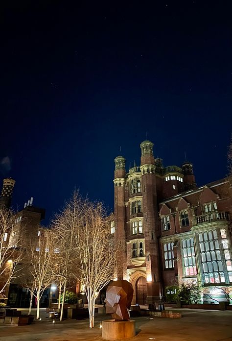 a photograph of Newcastle university’s campus at night Newcastle University Aesthetic, Newcastle Aesthetic, Newcastle University England, University In Uk Aesthetic, Suffolk University Aesthetic, University Life Aesthetic Uk, University Australia, Newcastle University, Dental Student