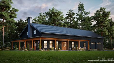 How Big of a Barndominium Can I Build for $300,000? Building A Barndominium, Barndo Plans, Barndo Ideas, Custom Barndominium, Plumbing Plan, Barn House Kits, Barndominium Plans, Rural Living, Barndominium Floor Plans