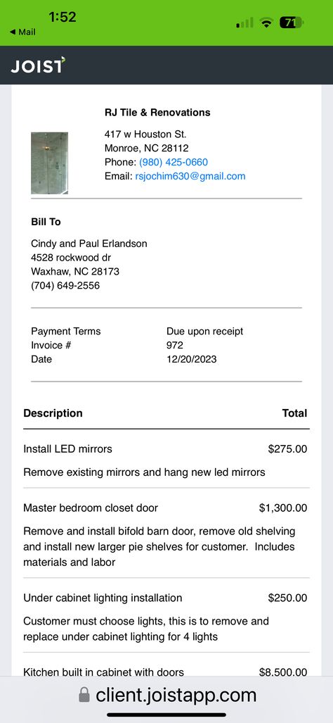 Electricity Bill Payment, Bedroom Closet Doors, Tile Renovation, Bifold Barn Doors, Water Bill, Electricity Bill, Under Cabinet Lighting, Light Installation, Led Mirror