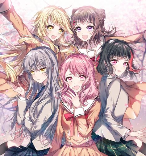 BanG Dream! Girls Band Party! Persona Anime, Anime Group, Anime Friendship, Anime Sisters, Dream Anime, 5 Anime, Friend Anime, Anime Best Friends, Anime Inspired