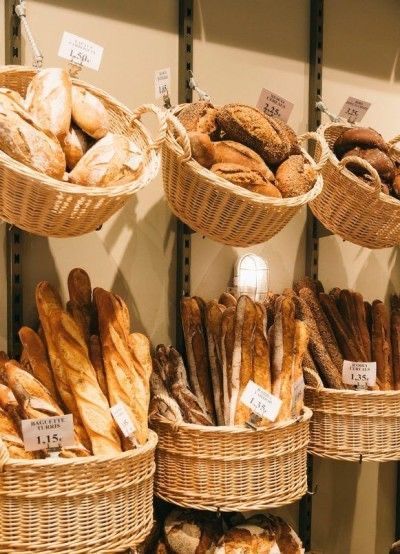 Bread Shop Interior, Bread Shop Design, Bread Aesthetic, Bread Store, Bread Display, Bakery Shop Design, Bakery Interior, Bakery Design Interior, Bread Shop