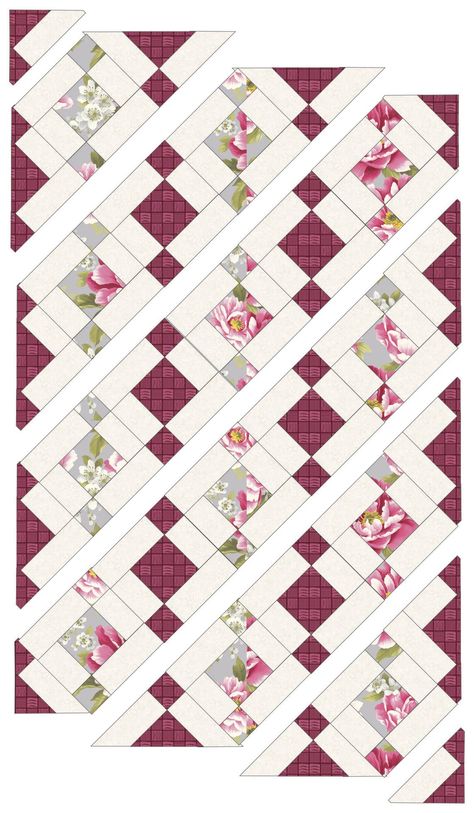 3 fabric quilt pattern