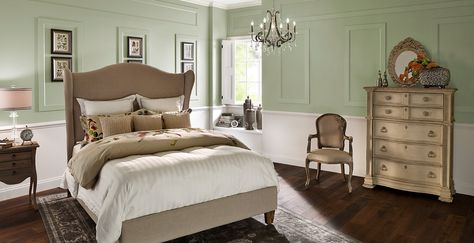 Zen Bedroom inspiration from BEHR. Paint colors used are called Jojoba (top) & Polar Bear (bottom). so calming. Relaxing Bedroom Colors, Relaxing Paint Colors, Calming Bedroom Colors, Best Bedroom Paint Colors, Green Bedroom Walls, Soothing Bedroom, Best Bedroom Colors, Paint Bedroom, Bedroom Colour Palette