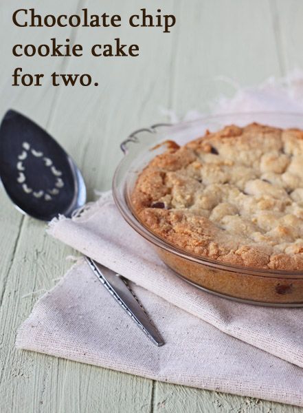 Cake For Two, Recipe For 1, Small Batch Baking, Chocolate Chip Cookie Cake, Single Serving Recipes, Dessert For Two, Mug Recipes, Small Desserts, Food Cakes