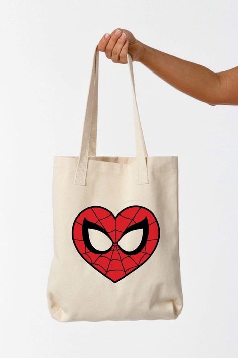 Diy Tote Bag Design, Handpainted Tote Bags, Diy Hello Kitty, Sublimacion Ideas, Spiderman Theme, Simple Hand Embroidery Patterns, Hand Painted Dress, Pose Fotografi, Painted Tote