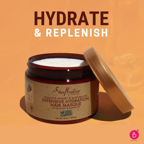 Shea Moisture Manuka Honey & Mafura Oil Intensive Hydration Hair Masque Treat your hair to intense moisture and restoration with this hydrating hair masque. Enriched with manuka honey and mafura oil, it deeply nourishes, softens, and strengthens, leaving your hair silky, manageable, and revitalized. 💧🌿 🛒 Shop Now: https://beautiv.com/product/manuka-honey-mafura-oil-intensive-hydration-hair-masque-722363/3546 ------- 💬 Inbox Us: m.me/beautivbd ➡️ Follow Us on : @beautivbd 🚚 Free Regular... Shea Moisture Manuka Honey, Baobab Oil, Hair Silky, Shea Moisture, Hair Masque, Hydrate Hair, Manuka Honey, Shea Moisture Products, Silky Hair