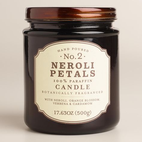 Neroli Flower, Hampers Idea, Popular Candles, Candle Mockup, Packaging Template Design, Glass Apothecary Jars, Paraffin Candles, Aroma Candle, Candle Packaging