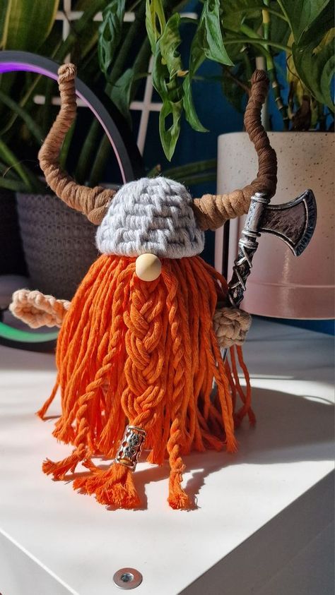 Macrame for Beginners | Second viking finished | Facebook Viking Diy Decor, Viking Crafts, Macrame For Beginners, Berry College, Medieval Crafts, Craft Classes, So Adorable, Long Time Ago, Dream Catcher