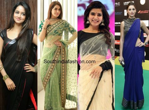 Fashion Hacks For Short Girls To Look Taller In Sarees Saree For Short Height Women, Half Sari, Short Height, Short Girl Fashion, Butterfly Sleeve Blouse, Sarees For Girls, Indian Sari Dress, Sari Dress, Fashion For Petite Women