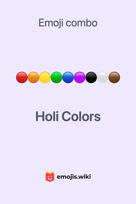 🔴🟠🟡🟢🔵🟣⚫️⚪️🟤 — Holi emoji combinations. Find more on our website! Holi Emojis Combo, Holi Emoji, Holi Wish, Emoji Combos, Holi Colors, Holi Wishes, Emoji Combinations, Copy Paste, The Festival