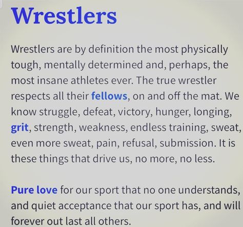 Wrestling Family Quotes, Motivational Wrestling Quotes, Wrestlers Prayer, Wrestling Quotes High School, Wrestling Mom Quotes, Wrestling Quotes Motivational, Wrestling Diet, Indy Wrestling, Wrestling Senior Pictures