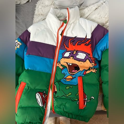 Mens Puffer Jacket Never Worn With Tags On Drippy Fits Men, Vaporwave Fashion, Colorful Streetwear, Nike Clothes Mens, Bubble Jacket, Mens Winter Fashion Outfits, Custom Shoes Diy, Bubble Coat, Cool Coats