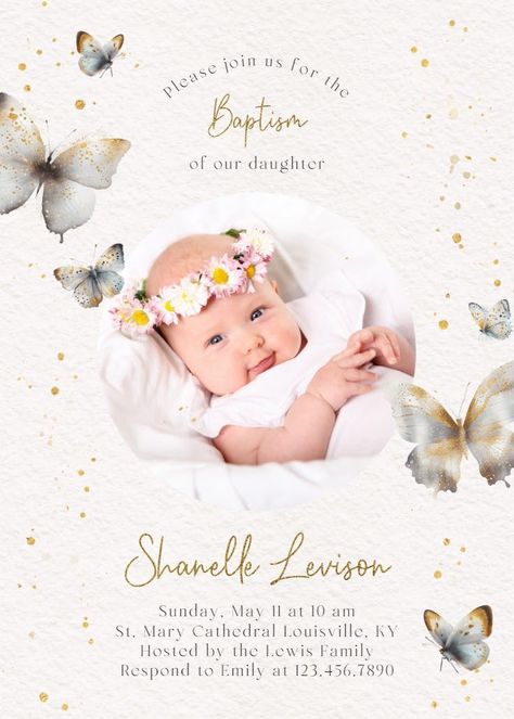 Christening Invitation Template, Christening Invitations Girl, Baptism Invitations Girl, Christening Invitation, Halloween Birthday Invitations, Bear Invitations, Greetings Island