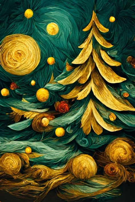 Free Vincent Van Gogh Style Christmas Theme Background Image Background Images Drawing, Van Gogh Christmas, Christmas Theme Background, Christmas Phone Backgrounds, Artistic Backgrounds, Free Christmas Backgrounds, Zebra Illustration, Happy New Year Greeting Card, Christmas Night Light