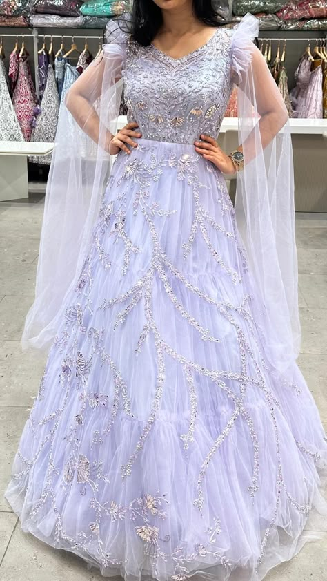 🫣🥵Budget friendly long gowns ₹12,850 🛍~In website search for: net long dress gown~🛍 Sizes : S M L XL and more Sleeves : attached (Price varies slightly according to size) Video call facility available 📞WhatsApp +91 86395 64913 🌎we ship worldwide 🇺🇸🇨🇦🇸🇬🇦🇺🇬🇧 🚚delivery in 3-7 days 🛍To order Click on the website link in bio 🛒 or message us on Instagram or whatsapp +91 86395 64913 Order on www.tarangg.in @tarangg.in Muse @maahi___chowdary 📍Store locations : 1) ❤️Tarangg Suits and Mater... Gown Net Sleeves Design, Frock Net Gowns, Sleeves Design For Gown Long, Grand Dresses For Function, Long Gown Dress From Net Saree, Gown Net Design, Net Long Sleeves Designs, Sleeves Designs For Gowns, Gaouns Dress Gowns New