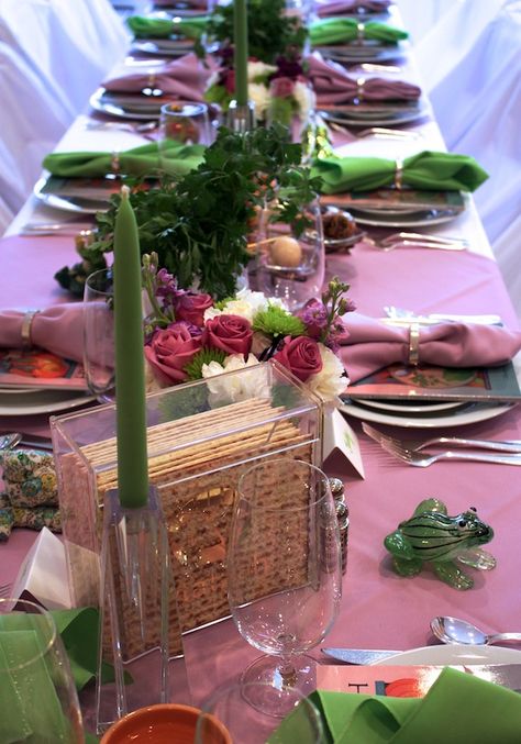 Passover Tablescapes, Table Landscape, Passover Table Setting, Passover Seder Table, Seder Meal, Pesach Seder, Passover Table, Feasts Of The Lord, Seder Table