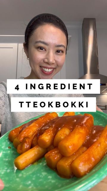 Simple Korean Food on Instagram: "4-ingredient tteokbokki recipe ⬇️ 1/2 - 3/4 cup water, depending on how much sauce you want ~1 cup rice cakes… easier to eye ball too 1 heaping spoonful of gochuchang or Korean red pepper paste 1 tbsp brown sugar or choice of sweetener #korean #koreanfood #kfood #tteokbokki #떡볶이 #koreanstreetfood #easyrecipes #ricecake" Easy Korean Rice Cake Recipe, Tteokbokki Sauce Recipe Easy, How To Make Tobokki Rice Cake, Korean Rice Cake Sauce, Teokkboki Rice Cake, How To Make Teokkboki Rice Cake, Tobboki Korean Recipe, Tteboki Recipe, Tobokki Recipe Easy