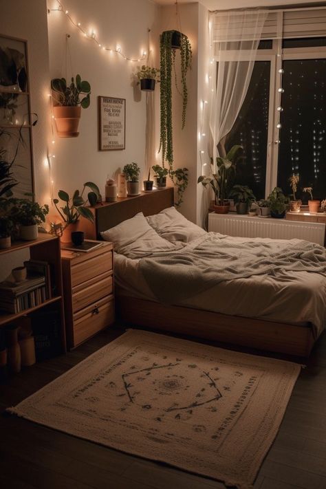 Bedroom Inspiration Cozy, Earthy Bedroom, Classy Bedroom, Dekorasi Kamar Tidur, Redecorate Bedroom, Makeover Bedroom, Cozy Room Decor, Dreamy Room, Apartment Decor Inspiration