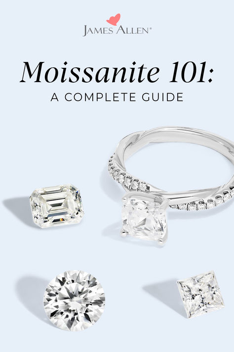 What's all this talk about moissanite? 💎 We're diving into this stone, how it sparkles, it's history, and pros and cons. Read on to learn more, and see if #moissanite is right for you! Engagement Ring Trends, Moissanite Vs Diamond, Measure Ring Size, Fake Diamond, Trending Engagement Rings, Color Lab, Ring Trends, Glitz And Glamour, Vs Diamond