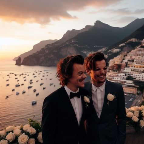 Larry Stylinson Wedding, Larry Manips, Bb Style, Harry's House, Louis And Harry, Harry Edward Styles, Edward Styles, Larry Stylinson, Louis Tomlinson