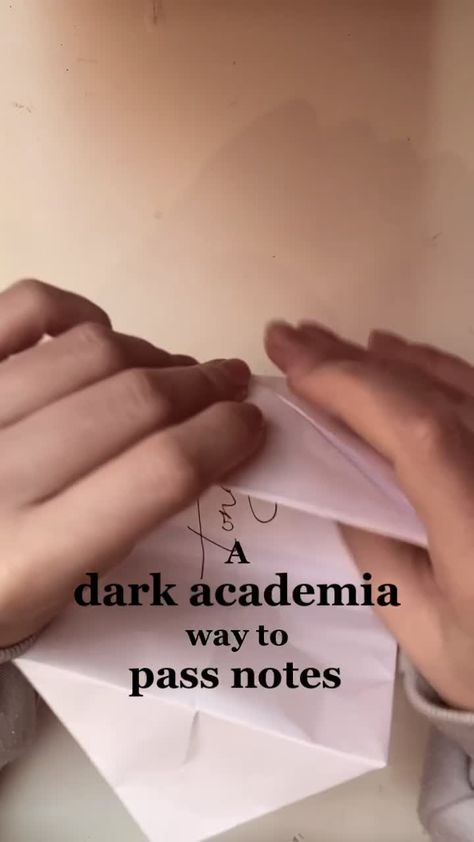 A Dark Academia Way To Pass Notes, Dark Academia Aesthetic Letters, Note Passing Aesthetic, Letter Dark Academia, Dark Academia Tiktok Videos, Dark Academia Love Letter, Dark Academia Letter Writing, Dark Academia Doodles Easy, Dark Academia Envelope