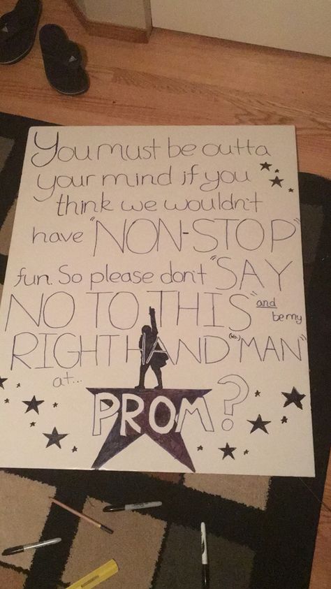 Hamilton promposal! Cute Hoco Proposals, Cute Promposals, Prom Posters, Cute Homecoming Proposals, Cute Prom Proposals, Homecoming Posters, Dance Proposal, Sadie Hawkins, Hamilton Jokes