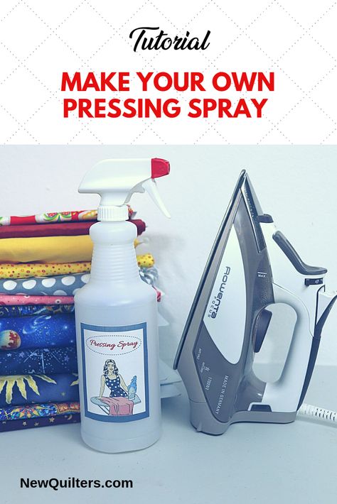 Spray Starch Recipe, Ironing Spray, Quilting Hacks, Spray Starch, Fat Quarter Projects, House Hacks, Laundry Tips, Best Press, Sewing Things