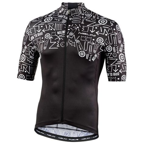 Striking Retro prints in combination with modern technology! This short sleeve jersey presents a casual connection of stylish appearance and summer features. The sporty design is complemented by a good body climate management. Even on... Bike Jersey Design, Cycling Jersey Design, Jersey Designs, Womens Cycling Clothes, Cycling Socks, Black Bike, Sporty Design, Road Bike Cycling, Cycling Cap