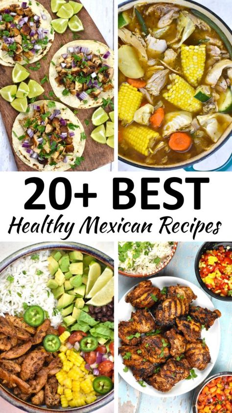 healthy mexican recipes pin Healthy Easy Mexican Recipes, Mexican Food Recipes Easy Healthy, Family Mexican Dinner Ideas, Mexican Mediterranean Food, Healthy Authentic Mexican Recipes, Mexican Inspired Recipes, Healthy Mexican Recipes Authentic, Healthy Mexican Breakfast Recipes, Mexican Healthy Dinner Recipes