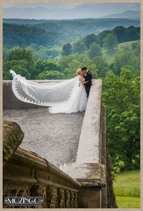 Biltmore Christmas, Biltmore Wedding, Long Veil Wedding, Diana Wedding, Beautiful Veil, Asheville Wedding, Camp Wedding, Biltmore Estate, Castle Wedding