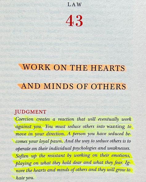 Few powerful laws from book - 48 laws of power. ✨“The 48 Laws of Power” by Robert Greene is an influential book that talks about the dynamics of power and human behavior. Through historical anecdotes, philosophies and practical advices, it helps on how to gain and maintain power in various social and professional context. This book will teach you powerful skills of leadership and be confident than ever before. ✨This book can have manipulative impacts that will help you control the people... 48 Laws Of Power Book Aesthetic, Books Like 48 Laws Of Power, The 48 Laws Of Power Book Quotes, The 48 Laws Of Power Book, The Laws Of Power Book, The 48 Laws Of Power, Laws Of Power, Power Dynamics, Robert Greene Books