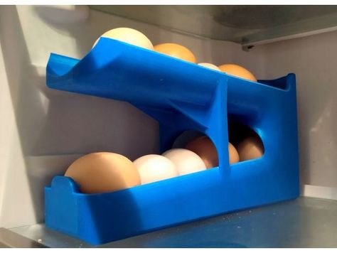 Egg Dispenser in 2 part by kilz49 Egg Dispenser, Small Printer, Egg Holder, 3d Printer, New Design, 3d Printing, Printer, Egg, Gadgets