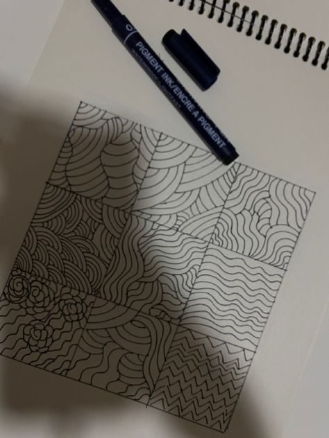 wavy lines (with ink) Lines Aesthetic, Line Photo, Wavy Lines, Doodle Designs, Doodle Patterns, Design Art, Doodles, Drawings, Pattern