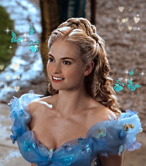 Best Oscar Dresses, Fairytale Hair, Cinderella Live Action, Cinderella Aesthetic, Cinderella Hair, Cinderella Movie, Disney Live Action Movies, Cinderella 2015, Have Courage And Be Kind