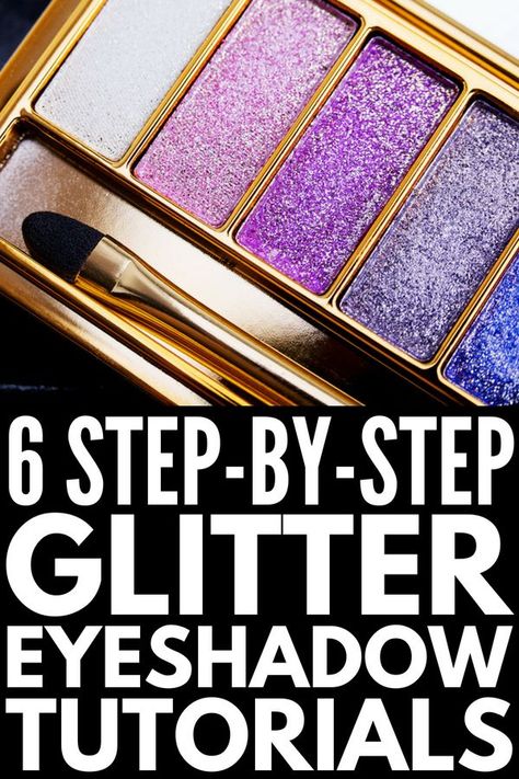 Glitter Eye Makeup Tutorial Step By Step, Glitter Eye Makeup Tutorial, Glitter Eyeshadow Tutorial, Glitter Eyebrows, Eye Shadow Looks, Make Your Eyes Pop, Eyeshadow Tips, Makeup 2018, Aloe Vera Face Mask