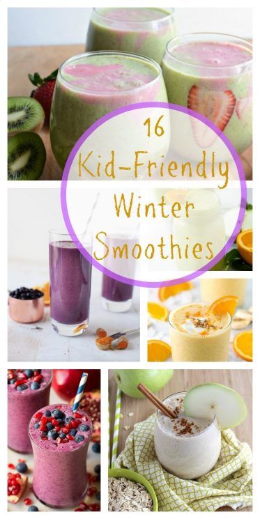 Kid Friendly Smoothies, Winter Smoothies, Winter Fruits, Kids Drinks, Smoothie Recipes For Kids, Winter Drink, Super Healthy Kids, School Breakfast, Seasonal Fruits