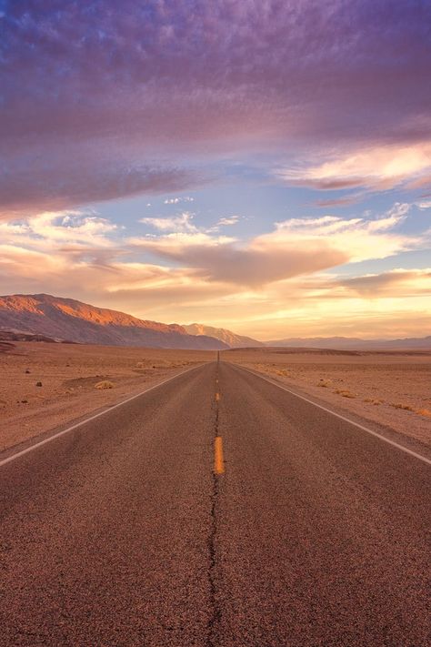 Gray Pavement Road Towards Mountains · Free Stock Photo Landscape Painting Watercolor, Landscaping Tips, Photography Wallpaper, Landscape Illustration, Us National Parks, Adventure Tours, Desert Landscaping, Historical Sites, Places To See