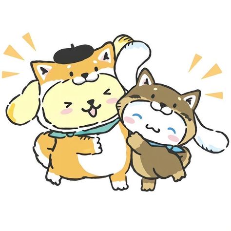 Sanrio Dog Icon, Cinnamonroll Pfp Icon, Pompompurin With Cinnamoroll, Cinnamoroll And Purin, Hello Kitty And Pompompurin, Pompompurin And Cinnamoroll, Pompompurin Aesthetic, Cinnamoroll And Pompompurin, Sanrio Dog