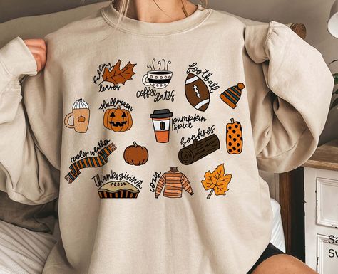 Pumpkin Food, Cute Sweaters For Fall, Halloween Trends, Vintage Pumpkin, Coffee Sweatshirt, Fall Hoodies, Cozy Autumn, Sweatshirt Vintage, Maple Leaves