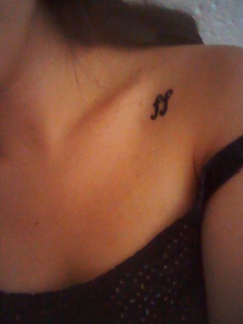 fortissimo music tattoo Tattoo On Collarbone, Under Collar Bone Tattoos, Collarbone Tattoos, Collarbone Tattoo, On Tattoo, Tatoo Inspiration, Music Note Tattoo, Cute Tattoo, Note Tattoo