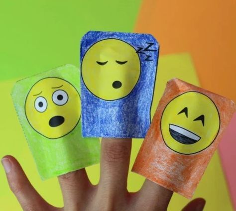 Esl Kids, Emotions Activities, Puppets For Kids, Activity Worksheet, Esl Activities, Target Language, Puppet Crafts, Activity For Kids, Finger Puppets