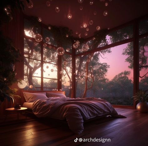 Waiting Room Design Shifting, Shifting Waiting Room, Bedroom Board, Waiting Room Design, Forest Homes, Witchy House, Magical Landscape, Purple Room, Dream Bedroom Inspiration