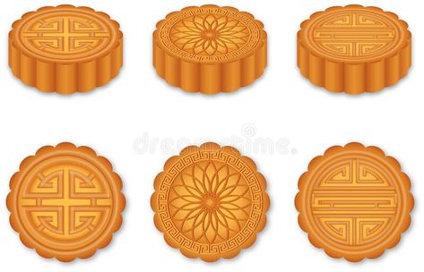 Mooncake Drawing, Mooncake Design, Mooncake Illustration, Mooncake, Chinese Festival, Moon Festival, Traditional Cakes, Mid Autumn, Mid Autumn Festival